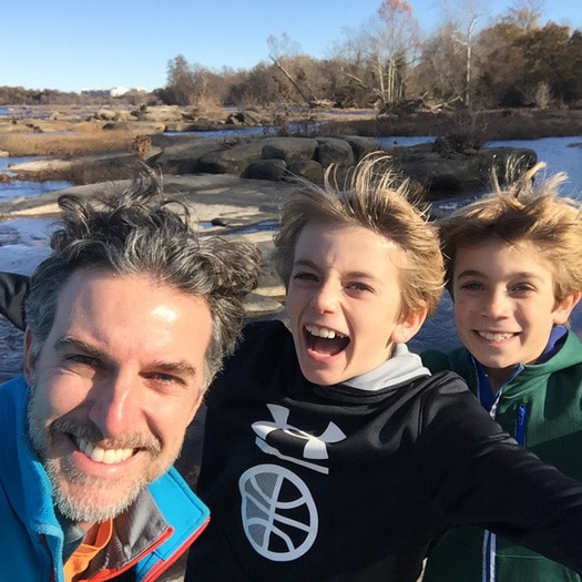 Holbert family orthodontics holbert with sons Dr. Holbert with his family