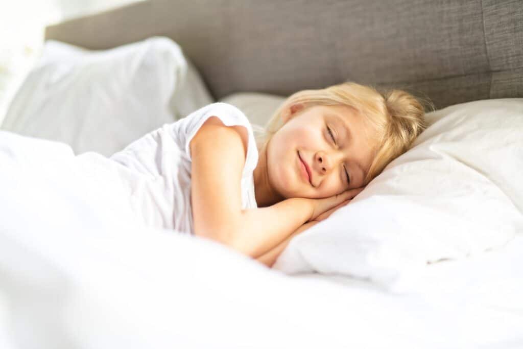 Holbert-pediatric-sleep-disordered-breathing-treatment Child sleeping peacefully while receiving pediatric airway and sleep-disordered breathing care from holbert family orthodontics in richmond and new kent, va.